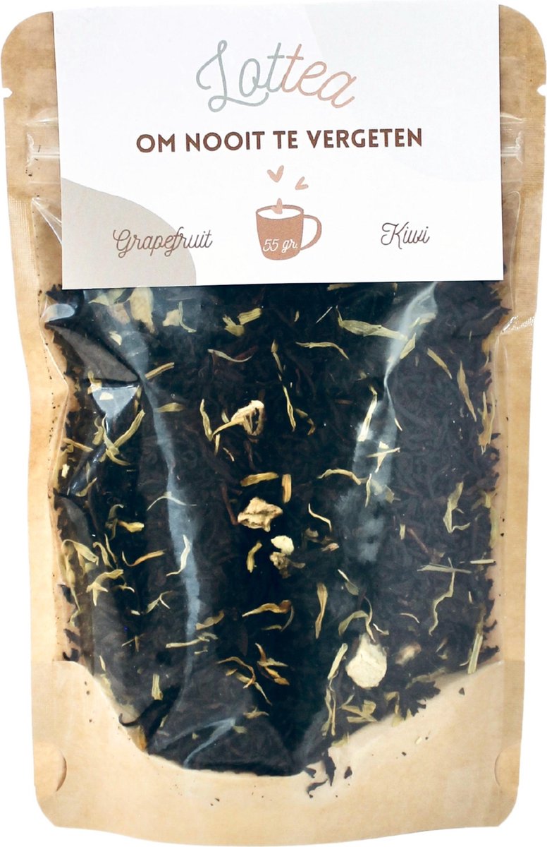 Lottea Om Nooit te Vergeten thee 55 gram Stazak - verse thee, zwarte thee, thee cadeau, thee geschenk, thee cadeautje