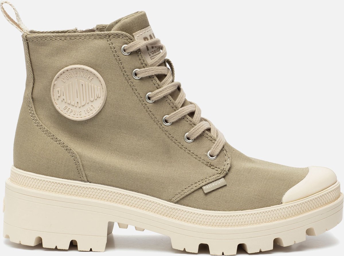 Palladium Palladium Pallabase veterboots taupe Canvas Grijs