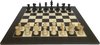 Afbeelding van het spelletje Luxe schaakset - Spaans bord met Indiase stukken - Ebonised - Nummer 6 - Schaakbord met Stukken