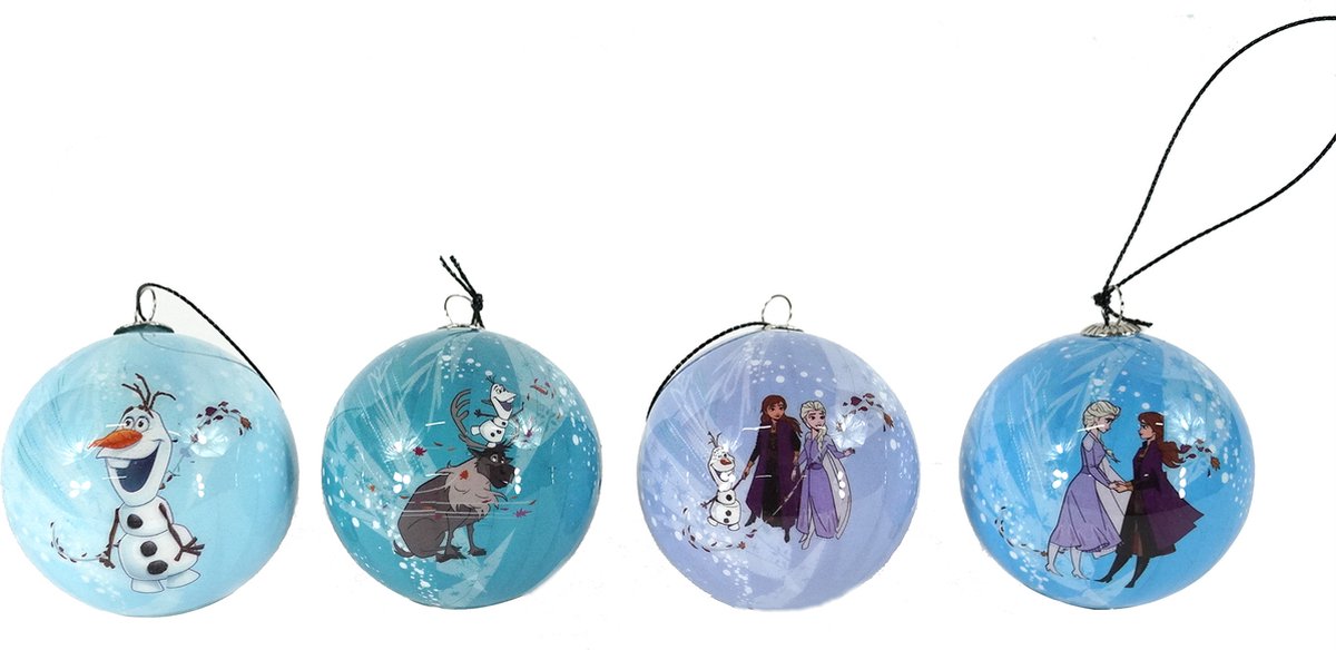 Frozen kerstballen Disney© Olaf Elsa Anna (12stuks)
