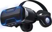 Danstar- VR Bril - Virtual Reality Bril - Inclusief Koptelefoon -Luxe VR Bril voor smartphone - Zwart - Luxe