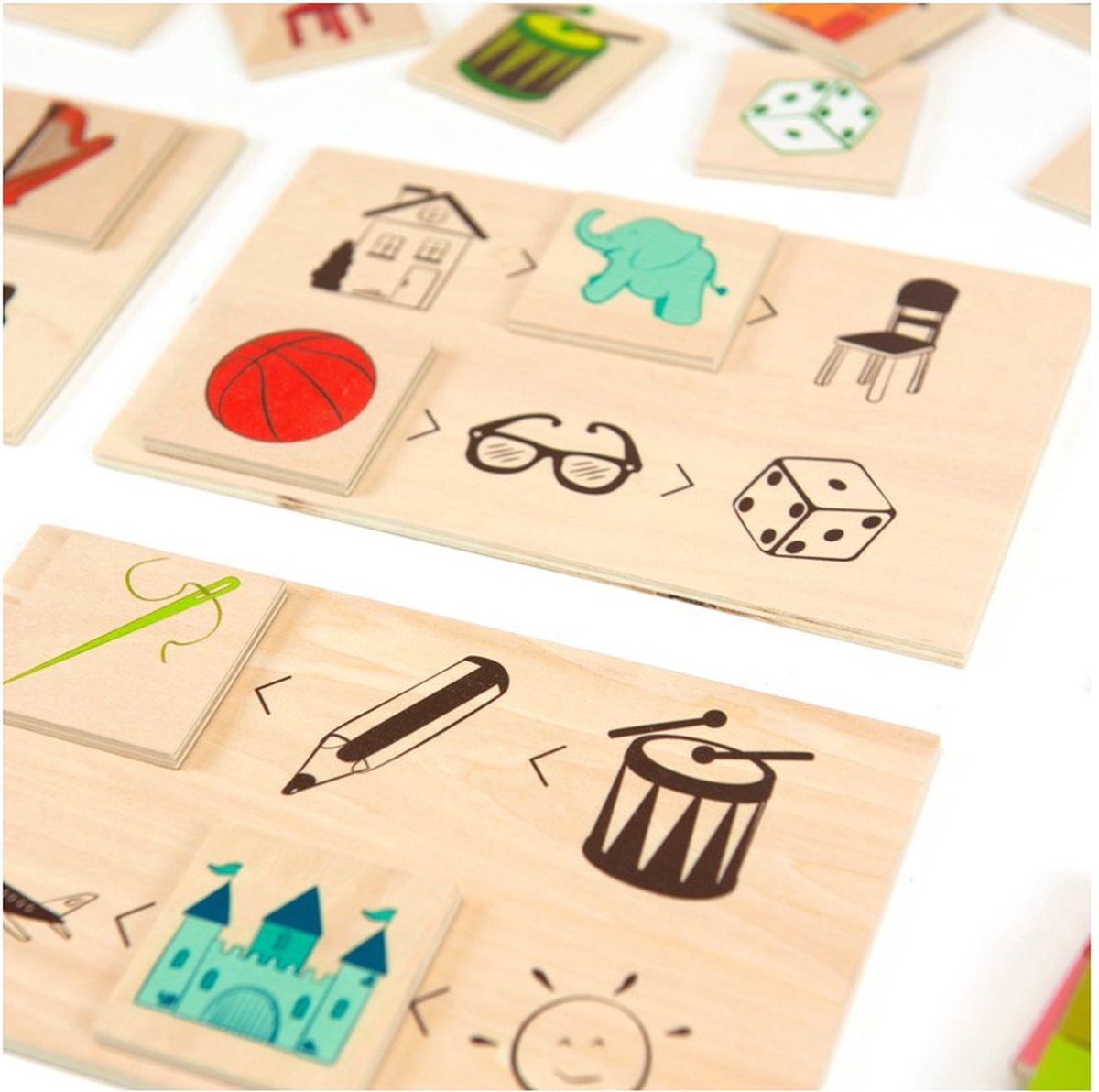 LinStyle Montessori Jouets en bois pour enfants, Jeu de pêche, speelgoed à  partir de 2