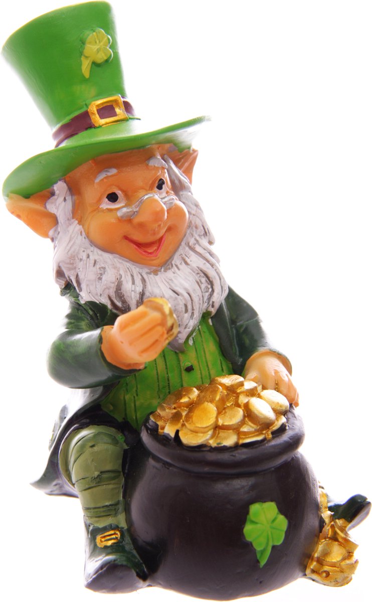 Chaudron Sorcière Porte-Bonheur - Pot Trèfle Doré Pour Bonbons Saint-Patrick (Déco Festive)