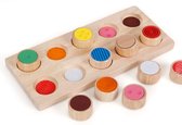 Montessori Sensorisch Speelgoed - Sensory Play - Sensopatisch Speelgoed - Hoogwaardig Veilig Hardhout - Zintuiglijk Spel voor Personen met Visuele Beperkingen - Houten Speelgoed