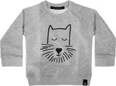 Your Wishes Sweater Puppy Face - Trui - Sweater - Grijs - Jongens & Meisjes - Maat: 62/68