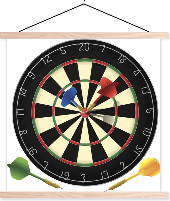 Sticker Mural Personnalisable Fléchettes - Tableau Noir Avec Texte Or, Pour Games Room Ou Man Cave