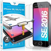 Power Theory iPhone SE 2016/5S/5 Screen Protector Gehard Glas [2-Pak] met Easy Install Kit (te gebruiken met case)]