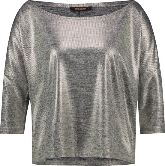 Supertrash - Top - Blouse Dames - Shirt - Off Shoulder - Metallic - M