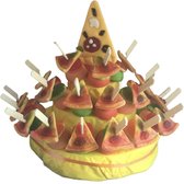 Snoeptaart - Pizza - Kinderfeestje - Uitdeelcadeau - 30 traktaties - In cadeauverpakking met gekleurd krullint