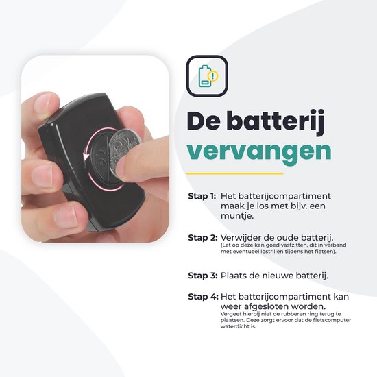 Voltano Fietscomputer Draadloos - Zwart / Oranje - Waterdicht - Overdag & Nacht Display Modus van Voltano — afbeelding 4