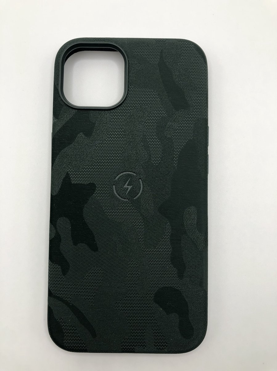 Hoogwaardige Magnetische hoesje met draadloos opladen, geschikt voor Apple - Camouflage print Backcover - Geschikt voor iPhone 13 Pro - Groen