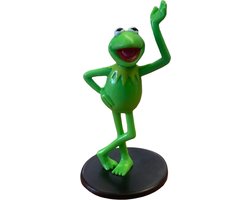 Kermit de Kikker - Speelfiguurtje - 9 cm - op zwarte sokkel