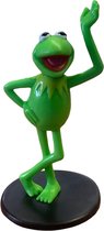 Kermit de Kikker - Speelfiguurtje - 9 cm - op zwarte sokkel