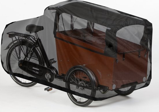 Maxxcovers Cargo Bakfietshoes – Voor 3-wielers met Regentent Huif – Waterdicht – Zwart