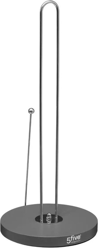 Papier essuie-tout essuie-tout métal 15 x 34,5 cm gris - Ustensiles de cuisine - Papier essuie-tout / essuie-tout