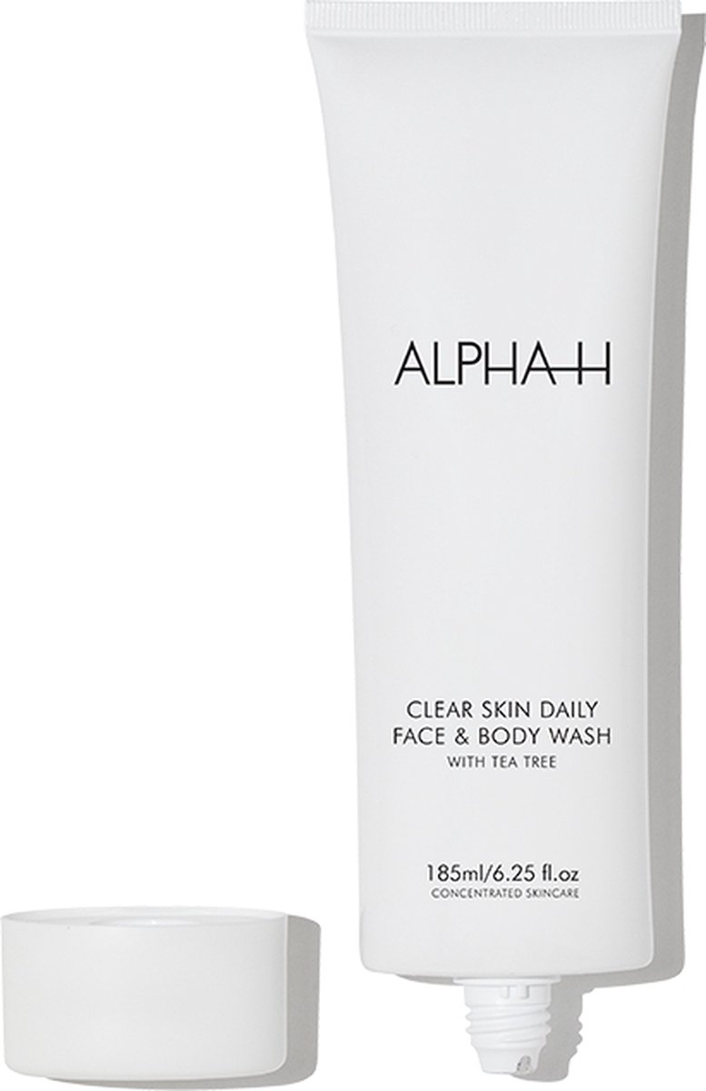 alpha h clear skin daily face & wash 185ml