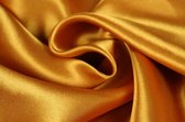 15 meter satijn stof - Goud - 100% polyester