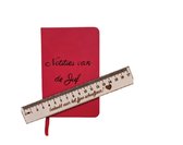 LBM Juf notitieboekje met liniaal - Notitieboek - Rood