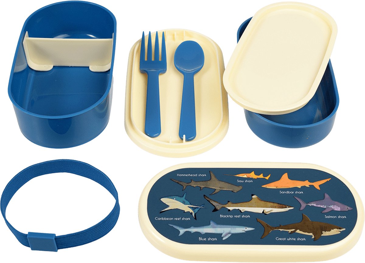 Rex London - Bento - Lunch box - Sharks print