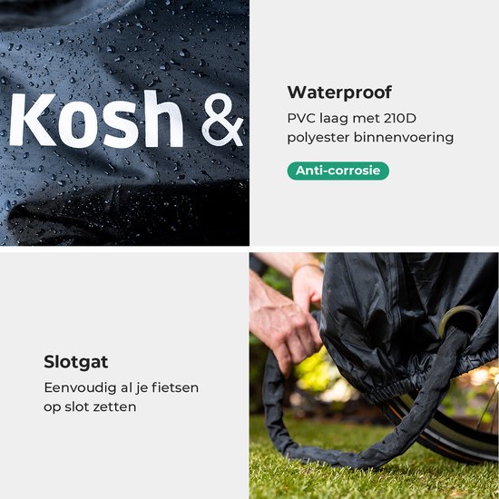 Fietshoes voor 1-2 fietsen - Fietshoes waterdicht - XL - Incl. gratis zakje & zadelhoes van FIETSHOES — afbeelding 4