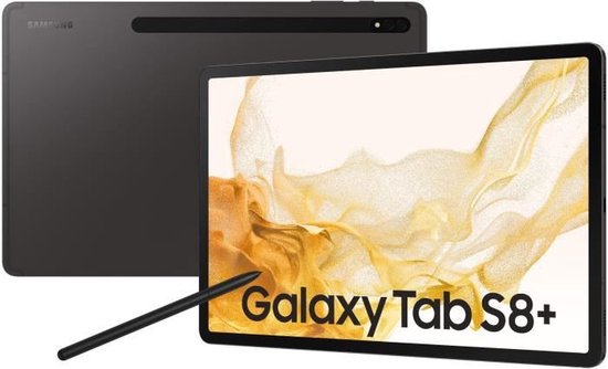 Samsung Galaxy Tab S8+ - 12.4 inch tablet - 128GB - Graphite | bol