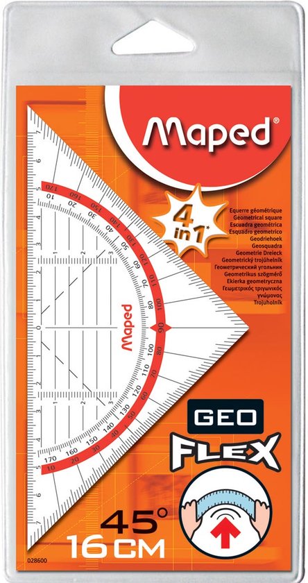 Geo-flex geodriehoek 16 cm - flexibel - Maped Office