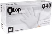 Handschoenen uit nitril,  medium, wit, doos van 100 stuks
