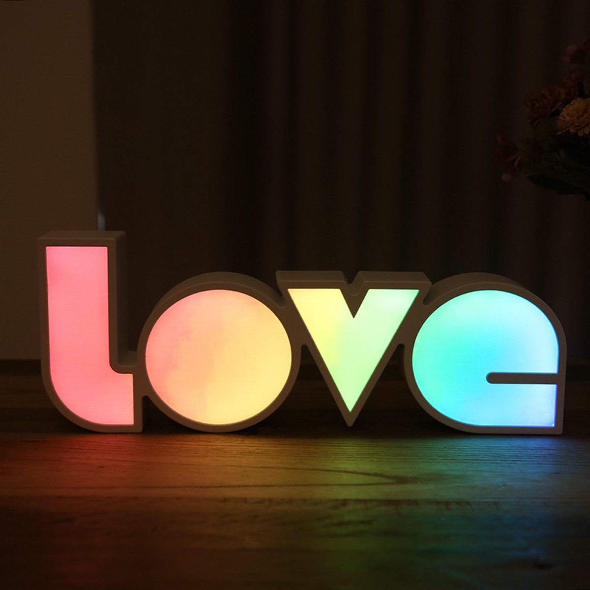 Neon Love Letters – Neon verlichting – Sfeerlicht – Voor binnen – Wandlamp – Nachtlampje - Valentijns cadeau - love 3