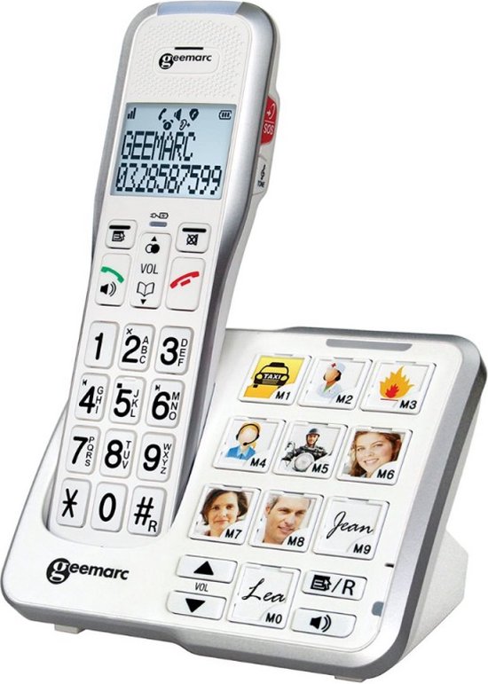 Geemarc AmpliDECT 595 Foto - DECT-telefoon - Antwoordapparaat en geluidsversterking - Wit