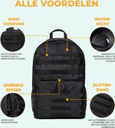 Waterdichte Rugzak - Hybride Tactical Backpack - Reistas Handbagage - Wandelrugzak - Grote Schooltas zwart