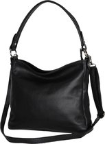 AmbraModa GLX35 - sac à main italien sac à bandoulière sac à bandoulière en cuir véritable noir