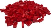 100 Bouwstenen 2x4 | Rood | Compatibel met Lego Classic | Keuze uit vele kleuren | SmallBricks