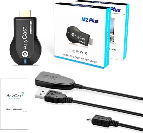 RÉCEPTEUR DONGLE HDMI TV MIRACAST 1080P WIFI NOIR