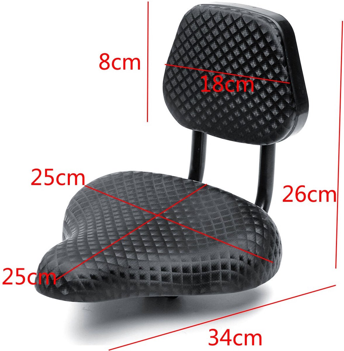 Anloximt Comfortabel Breezadel – Waterdicht, Neusloos, Breed En Geveerd, Voor Mountainbike En Stadsfiets, Zwart