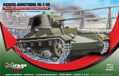 Mirage  Vickers-Armstrong Mk F/45 Light Tank + Ammo by Mig lijm