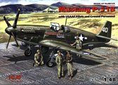 ICM Mustang P-51B with USAAF Pilots and Ground Personnel + Ammo by Mig lijm