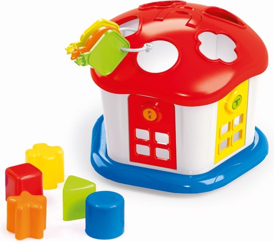 Vormenstoof - Huis klein - Blokkendoos baby - Speelgoed 1 jaar – Speelgoed  2 jaar -... | bol.com