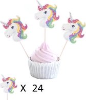 *** Pics Licorne 24 Pièces - Décoration Cupcake - Unicorn - de Heble® ***