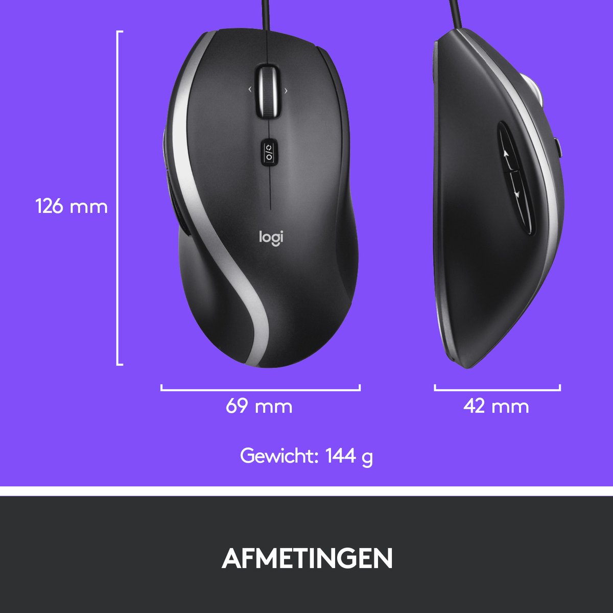 Logitech M500s Advanced Bedrade Muis