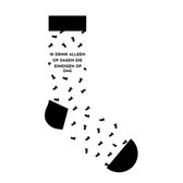 the big gifts-sokken-ik drink alleen op dagen die eindigen op dag-maat 36/40-zwart-wit