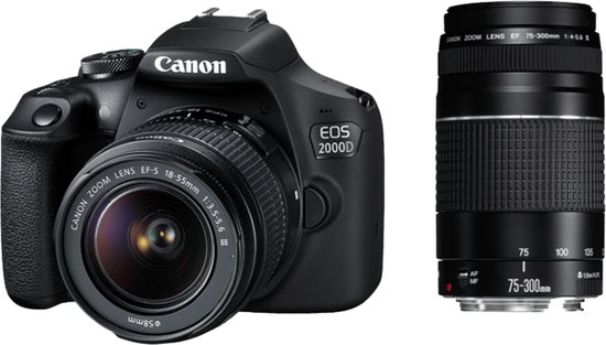 Canon EOS 2000D 18-55 DC + 75-300 DC