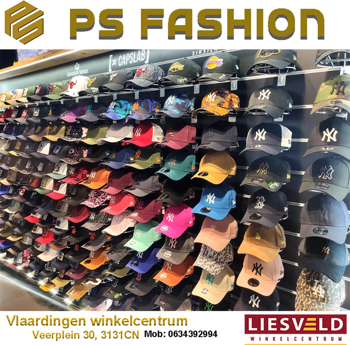 New Era - NY - Pet met leerlook in zwart