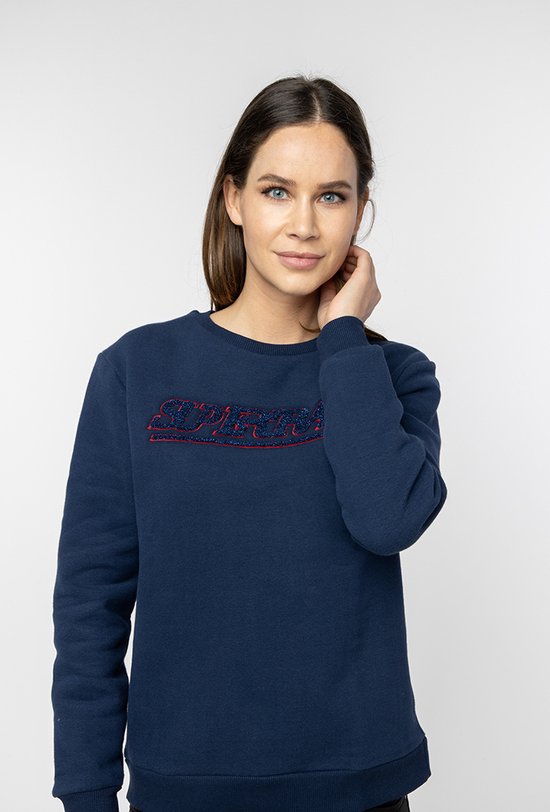 Supertrash - Trui - Sweater Dames - Navy - L | bol.com