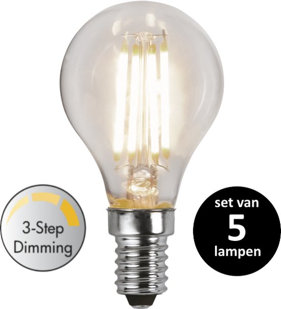 3 standen led lamp - 4W -Warm Wit (3000K) -Dimbaar met schakelaar -3 step  dimming -... | bol.com