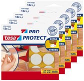 Tesa protect feutre blanc - rond - autocollant - protecteur - 22 mm - 5 x 12 pièces