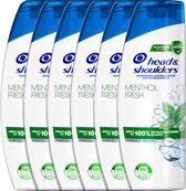 Head & Shoulders Shampooing Antipelliculaire Menthol Fresh - 6 x 285 ml