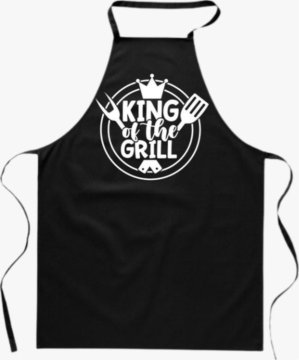 LBM King of the grill, kookschort - keukenschorten - zwart