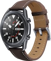 By Qubix Samsung Galaxy Watch 5 Pro - 45 mm - Bracelet en cuir de première Premium - Marron foncé - Largeur du bracelet : 20 mm - Bracelet de montre - bracelet de montre connectée - bracelets