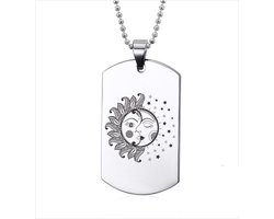 Ketting RVS - Zon Maan