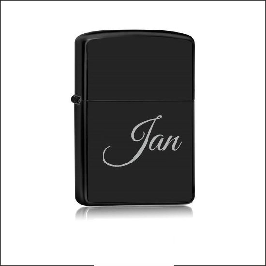 Briquet Zwart Avec Nom - Jan